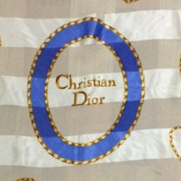 CHRISTIAN DIOR Silk Scarf 34 Inches - Picture 4 of 7